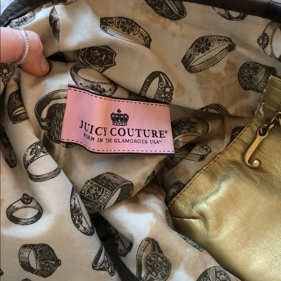 Juicy Couture Brown Leather Tote - Picture 7 of 8